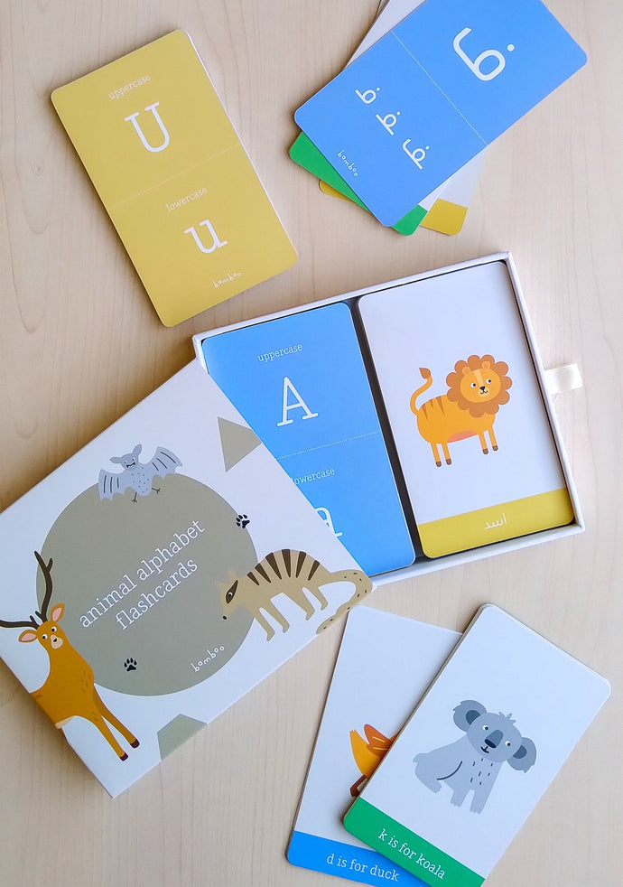 Bilingual Animal Alphabet Flashcards